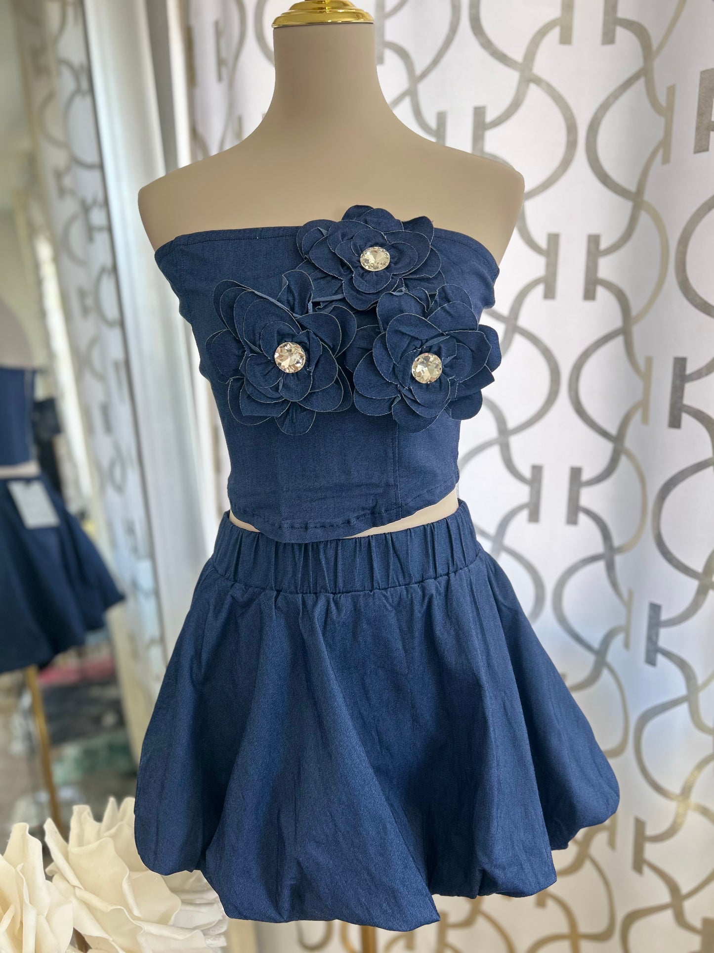 Two piece denim set 🩶