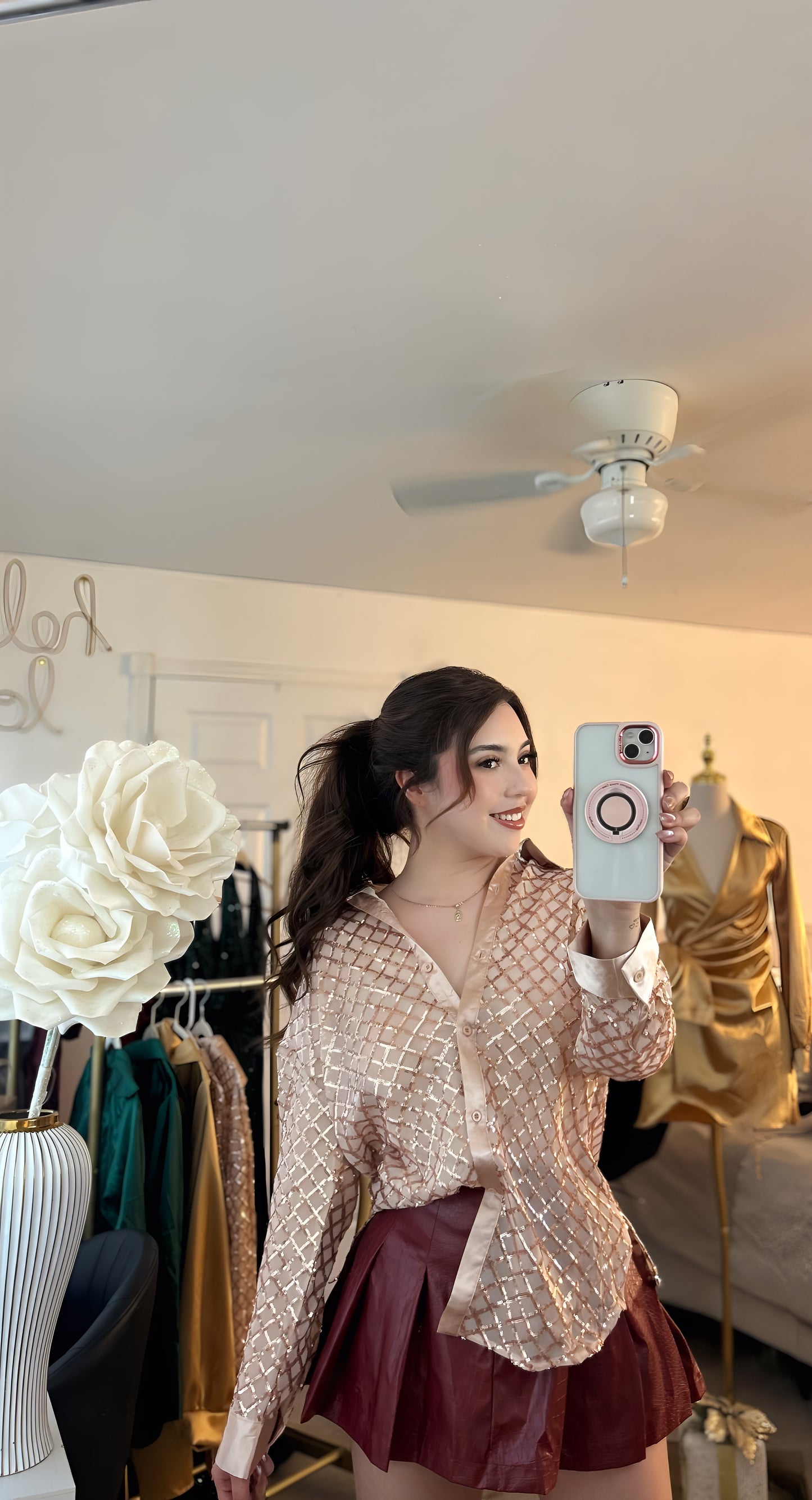 Golden Hour Satin Blouse✨